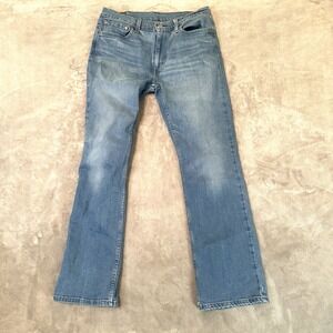 Levis 527 Jeans Bootcut Cowboy Blue Mens tag 33 x 32  measures 32 x 29.5